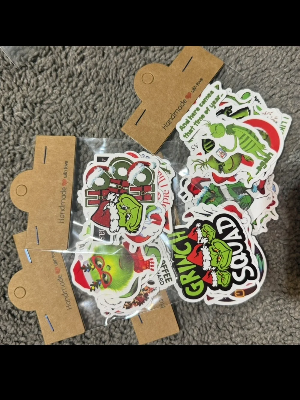 $1 Grinch Holiday Sticker Pack $1 WITH ANY $10 ORDER OR MORE